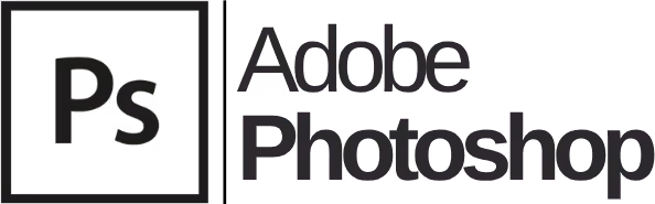 The Adobe Photoshop logo featuring the letters 'Ps' inside a square, accompanied by the full name 'Adobe Photoshop' in stylized text.